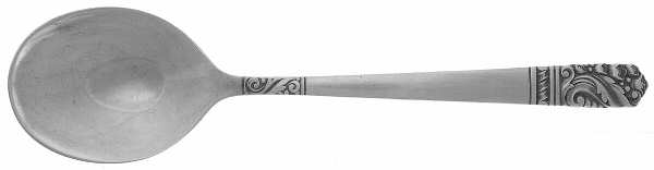 Mansion House (Sterling, 1948, Bright Finish) Round Bowl Soup Spoon (Cream Soup)