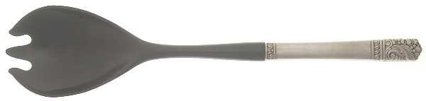Mansion House (Sterling, 1948, Bright Finish) Salad Serving Fork with Plastic Prongs