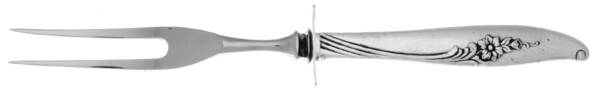 Magic Moment (Silverplate, 1958) Small Steak Carving Fork with Stainless Prongs