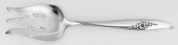 Magic Moment (Silverplate, 1958) Medium Solid Cold Meat Serving Fork