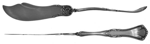 Marcella (Silverplate, 1905) Flat Twisted Handle Master Butter Knife