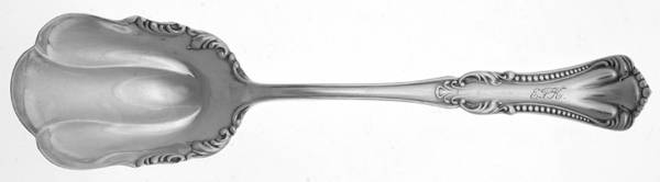 Marcella (Silverplate, 1905) Preserve Spoon with Monogram