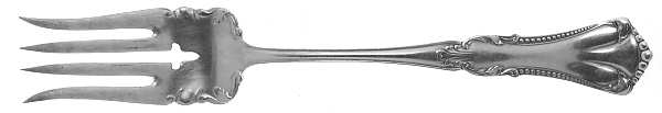Marcella (Silverplate, 1905) Medium Solid Cold Meat Serving Fork