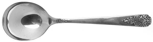 Margate (Silverplate, 1938) Round Bowl Soup Spoon (Gumbo)
