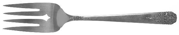 Margate (Silverplate, 1938) Medium Solid Cold Meat Serving Fork
