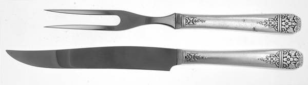 Margate (Silverplate, 1938) Small Stainless Blade 2-Piece Steak Carving Set