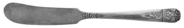 Margate (Silverplate, 1938) Flat Handle Butter Spreader