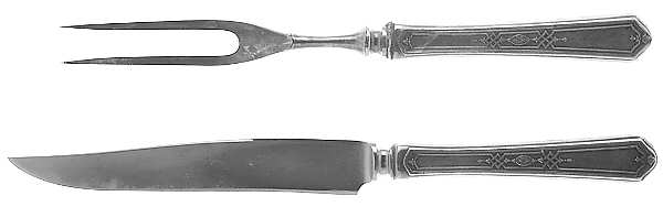 Mary Stuart (Silverplate, 1927) Small Stainless Blade 2-Piece Steak Carving Set