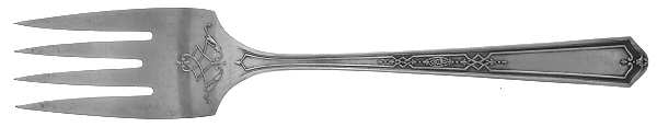 Mary Stuart (Silverplate, 1927) Medium Solid Cold Meat Serving Fork