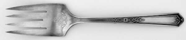 Mary Stuart (Silverplate, 1927) Small Solid Cold Meat Serving Fork