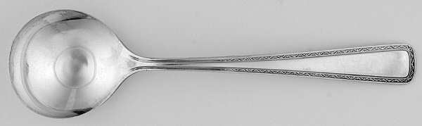 Mayflower (Silverplate, 1928) Round Bowl Soup Spoon (Bouillon)