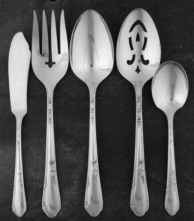 Meadowbrook (Silverplate, 1936) 5 Piece Hostess Set