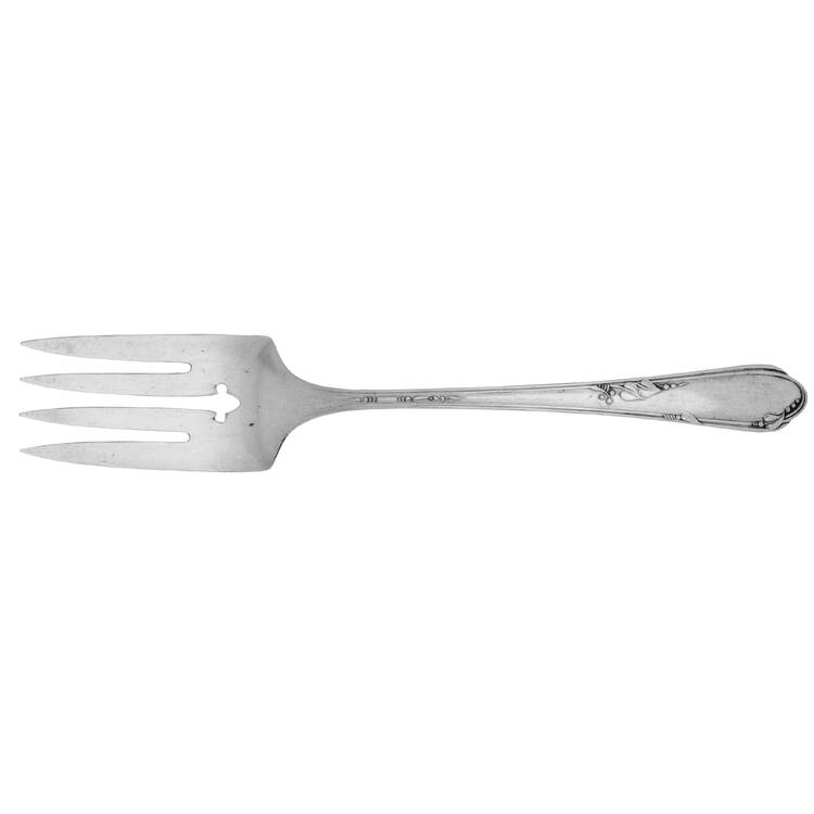 Meadowbrook (Silverplate, 1936) Medium Solid Cold Meat Serving Fork