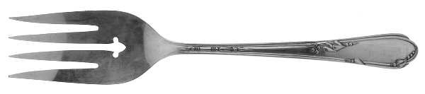 Meadowbrook (Silverplate, 1936) Medium Solid Cold Meat Serving Fork