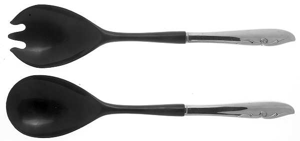 Mermaid (Stainless) Plastic Bowl 2-Piece Salad Set