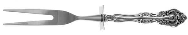 Michelangelo (Sterling, 1970) Carving Fork Small with Stainless Prongs HC