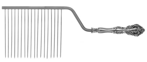 Michelangelo (Sterling, 1970) Cake Breaker with Silverplate Prongs HC
