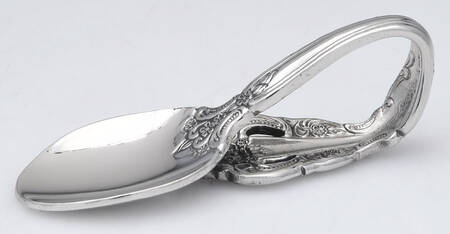 Michelangelo (Stainless) Baby Spoon with Curved Handle HC