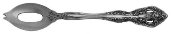 Michelangelo (Stainless) Olive Spoon Short with Pierced Bowl HC