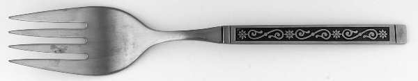 Midnight (Stainless) Medium Solid Cold Meat Serving Fork