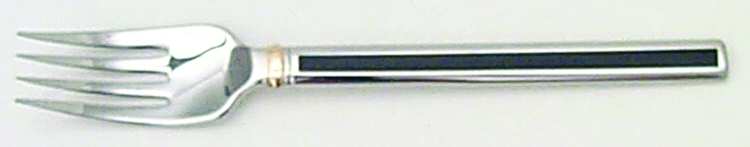 Midnight (Stainless, Black Hld, Gold) Individual Solid Fish Fork