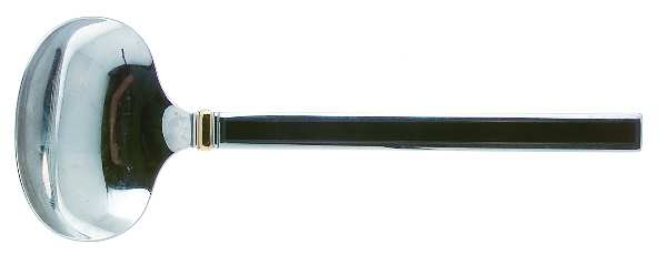 Midnight (Stainless, Black Hld, Gold) Solid Gravy Ladle