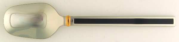 Midnight (Stainless, Black Hld, Gold) Dessert/Oval Soup Spoon