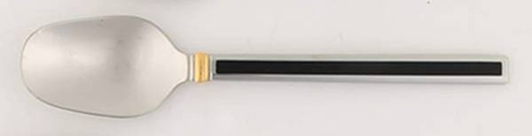 Midnight (Stainless, Black Hld, Gold) Five O'Clock Teaspoon