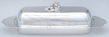 Silverplate Hollowware 1/4 Lb Butter W/Liner