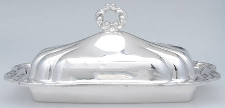 Silverplate Hollowware 1/4 Pound Covered Butter Dish
