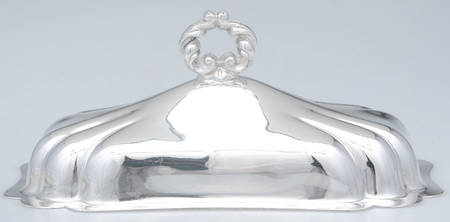 Silverplate Hollowware Lid for 1/4 Lb Butter