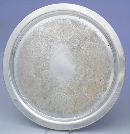 Silverplate Hollowware 19" Round Platter