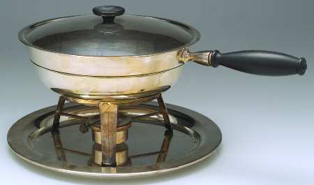 Silverplate Hollowware Chafing Dish W/Lid,Burner,Stand&Underplate