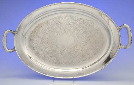 Silverplate Hollowware 20" Waiter Tray