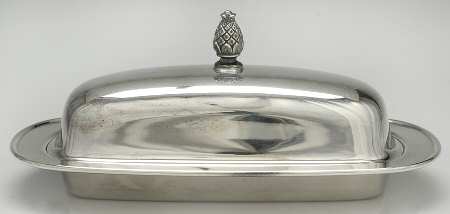 Silverplate Hollowware 1/4 Pound Covered Butter & Liner