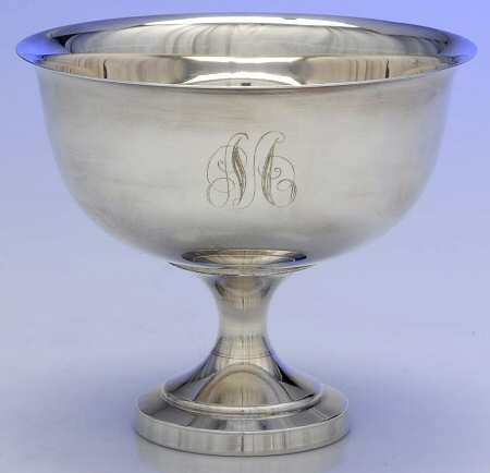 Silverplate Hollowware Round Compote (Height X Width)