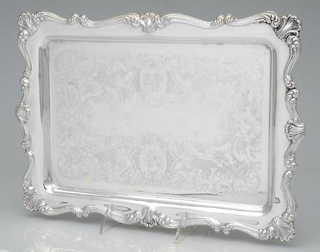 Silverplate Hollowware 14" Rectangular Tray