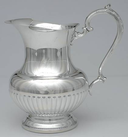 Silverplate Hollowware Ice Lip Water Pitcher