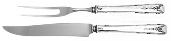 Milady (Silverplate, 1940) Small 2-Piece Steak Carving Set w/Stainless Blade