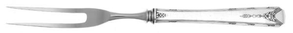 Milady (Silverplate, 1940) Small Steak Carving Fork with Stainless Prongs
