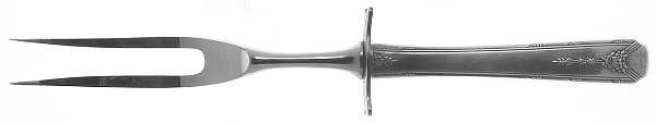 Milady (Silverplate, 1940) Small Steak Carving Fork with Stainless Prongs