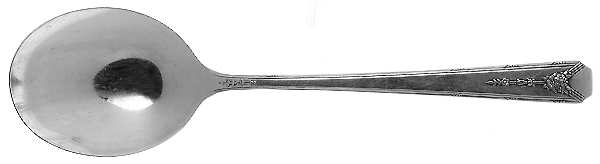 Milady (Silverplate, 1940) Round Bowl Soup Spoon (Cream Soup)
