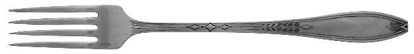 Milady (Silverplate, 1932) Grille Fork (Viande)