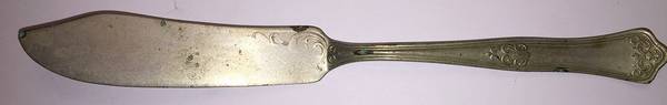 Milo (Nickel, 1910) Flat Handle Master Butter Knife
