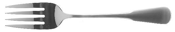 Minute Man-Colonial Boston-Satin (Stainless) Medium Solid Cold Meat Serving Fork