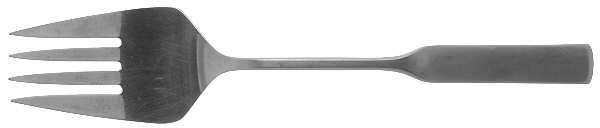 Modern Antique (Stainless) Medium Solid Cold Meat Serving Fork