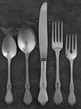 Morning Blossom (Stainless) 5 Piece Place Setting