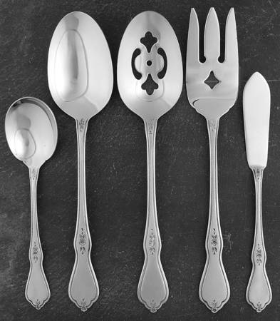 Morning Blossom (Stainless) 5 Piece Hostess Set