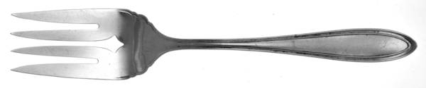 Monroe-Mohawk (Silverplate, 1915) Medium Solid Cold Meat Serving Fork