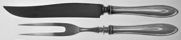 Monroe-Mohawk (Silverplate, 1915) Small Stainless Blade 2-Piece Steak Carving Set